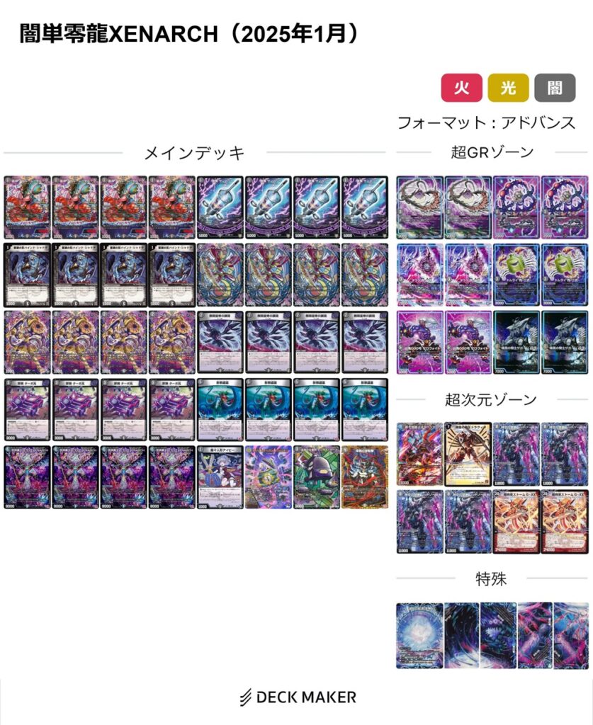 デュエマ】歴代最強デッキ選手権Sランク~闇単XENARCH~ | flat-デュエマ