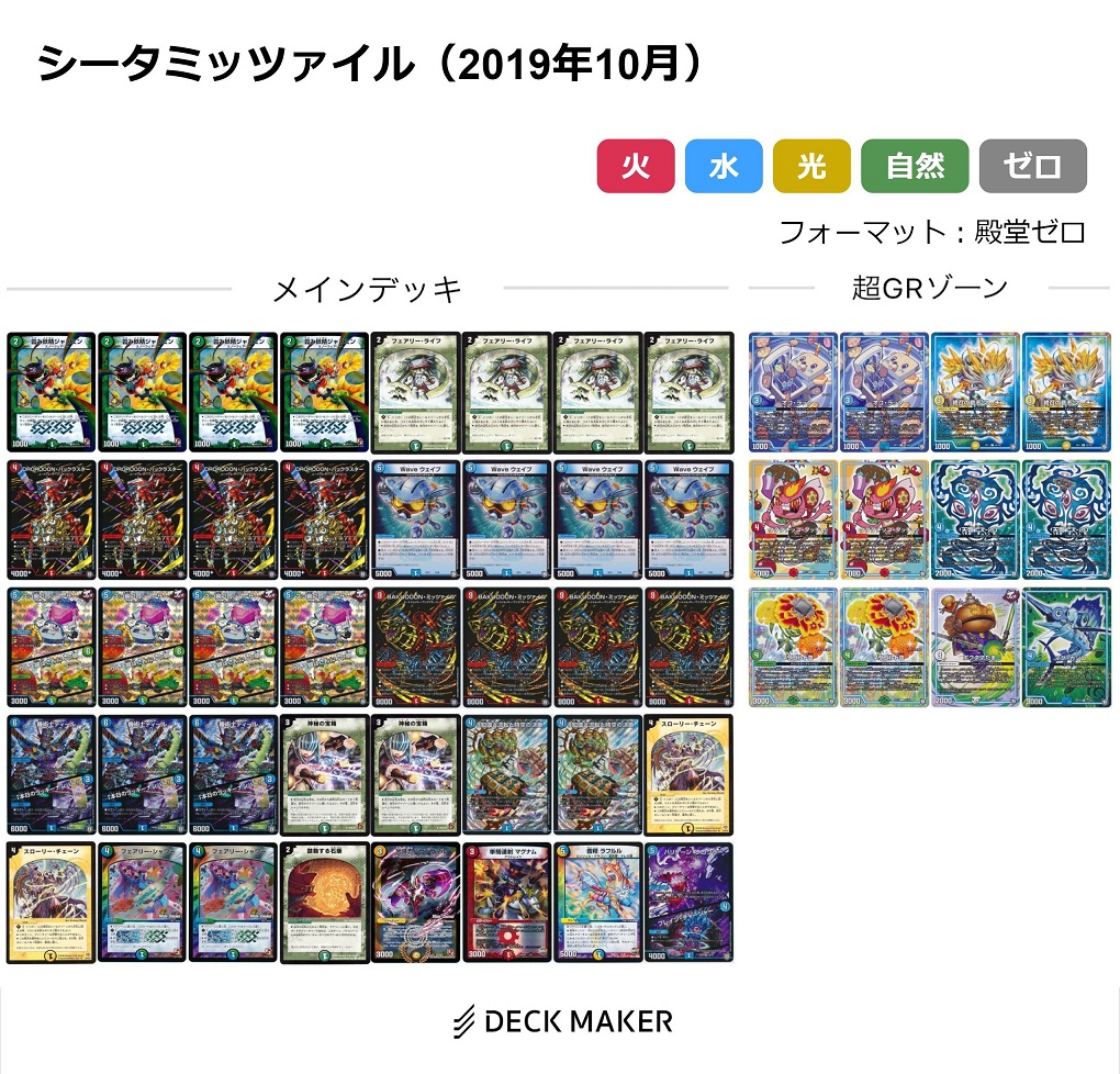 デュエマ】歴代最強デッキ選手権 Bランク ～シータミッツァイル