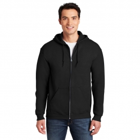Gildan 18600 Heavy Blend Full-Zip Hooded Sweatshirt - Black | Full