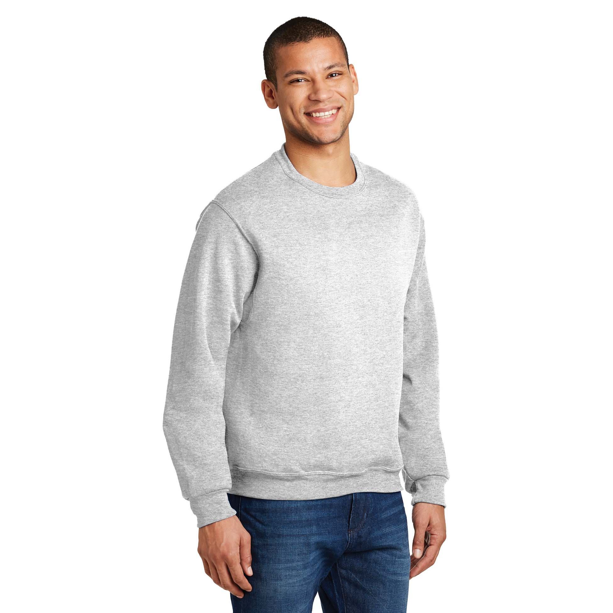 Jerzees 562M NuBlend Crewneck Sweatshirt - Ash | Full Source