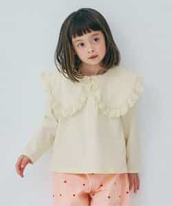 レーストリムフリル衿カットソートップス（P406055）|p.premier（ピー