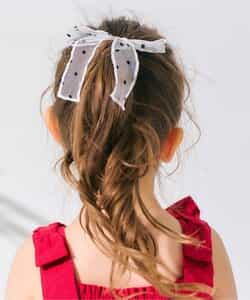 シアードットリボンヘアゴム（V270015）|apres les cours（アプレ レ