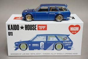 MINI GT ミニGT 1/64 DATSUN ダットサン KAIDO 510 ワゴン ブルー