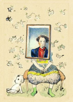 山本容子作(ヤマモトヨウコ サク)の『虫の声』銅版画 手彩色通販