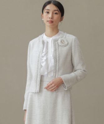 組曲(クミキョク)の【KUMIKYOKU NAVY】ラメループモールツイード