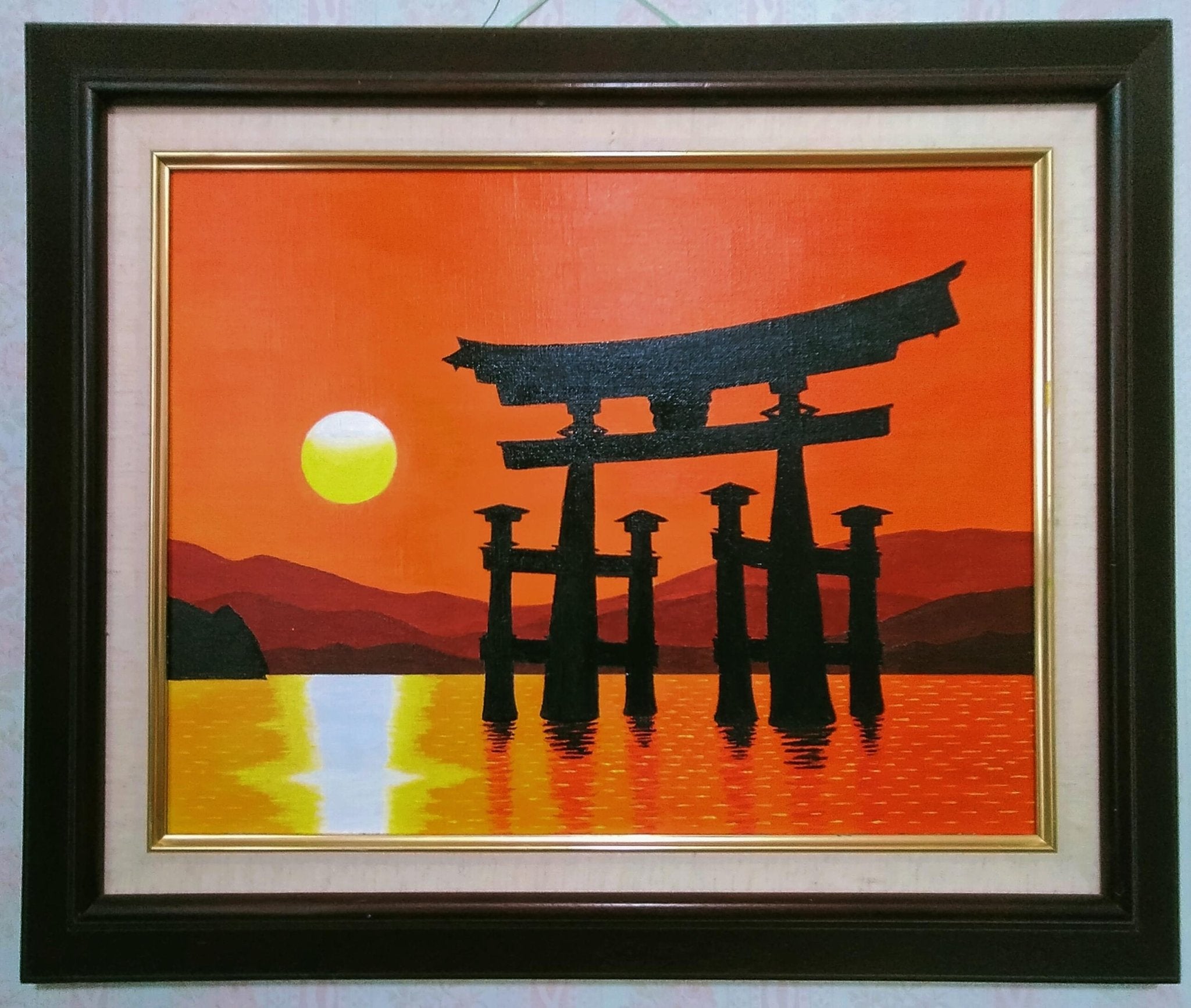 絵画の通販、購入ならFROM ARTIST/作品名：厳島神社 鳥居/作家名：谷村一男