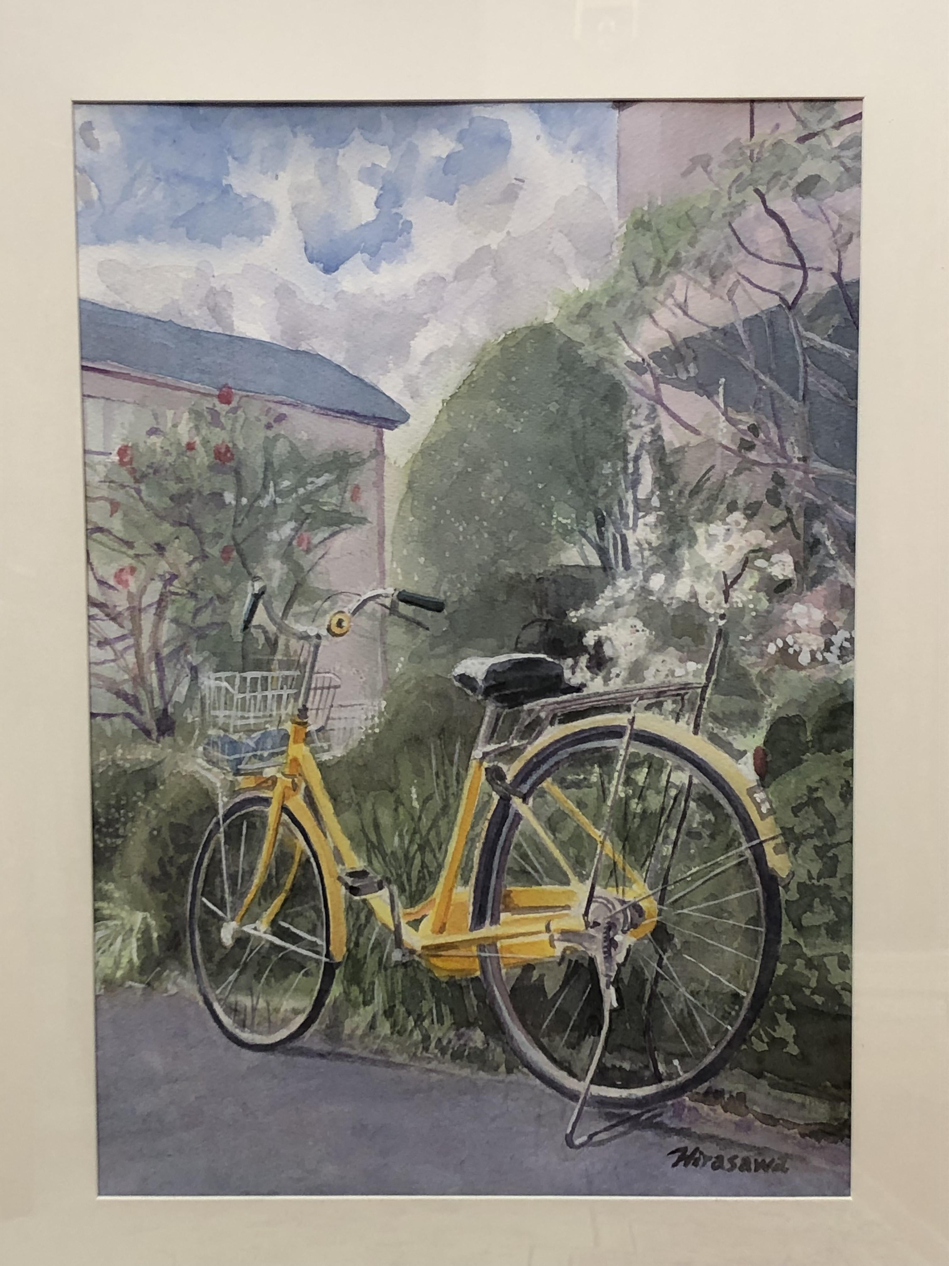絵画の通販、購入ならFROM ARTIST/作品名：黄色い自転車/作家名：平澤 誠
