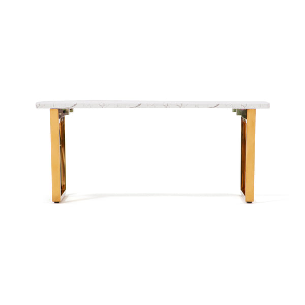 クラッシー フォールディングテーブル 2 マーブル×ゴールド