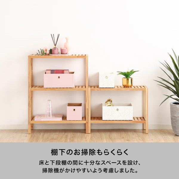 ミン シェルフ ワイド M ナチュラル（W650xH1200） | Francfranc