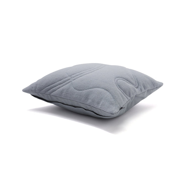 フェルトキルト クッションカバー 450×450 ブルー（B-098