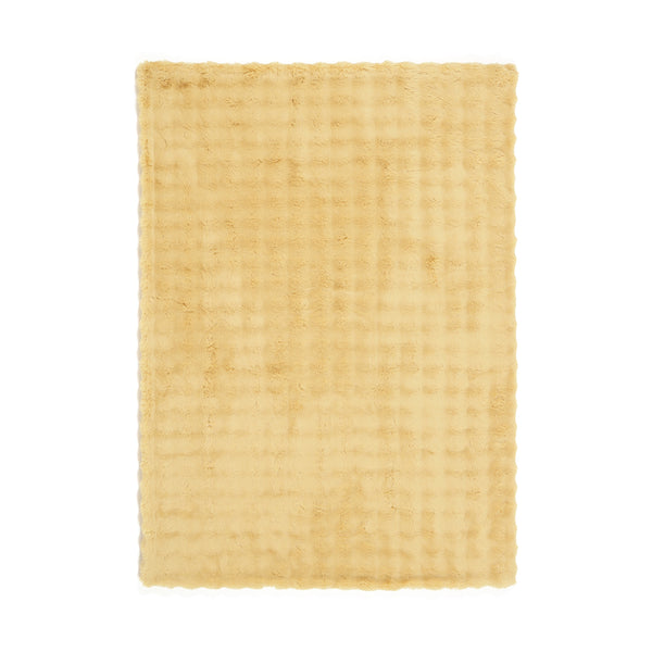 WARMY ポコモコファー 掛け布団カバー セミダブル イエロー