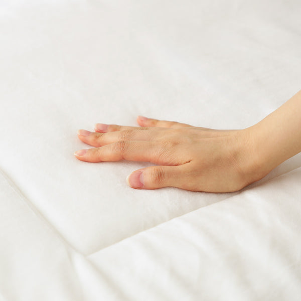 WARMY アルガンオイル加工 フリル 掛けふとん シングル ホワイト