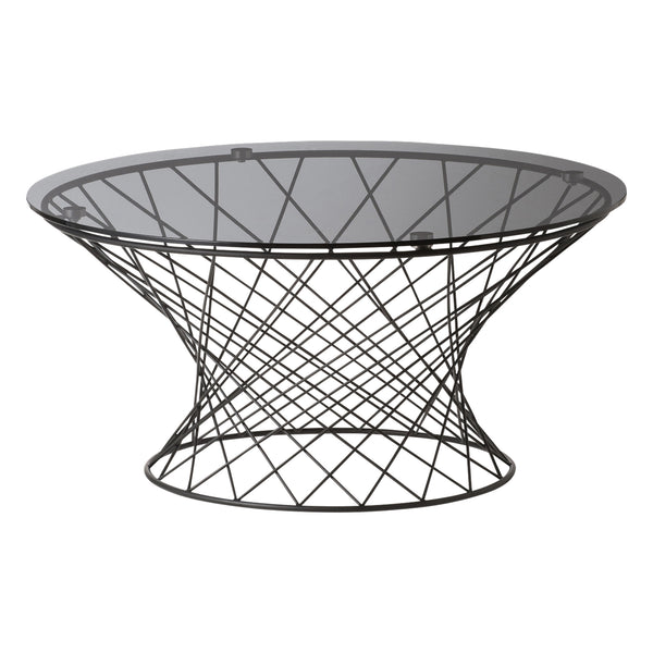 マーリア コーヒーテーブル ブラック×ブラック（φ800） | Francfranc