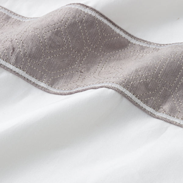 ヴェルツ 掛け布団カバー ダブル グレー（W1900×D2100mm