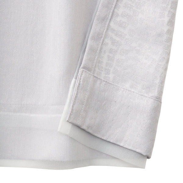 ヴェーリア×ラメルセ ダブルカーテン H1780×W1000 ライトグレー