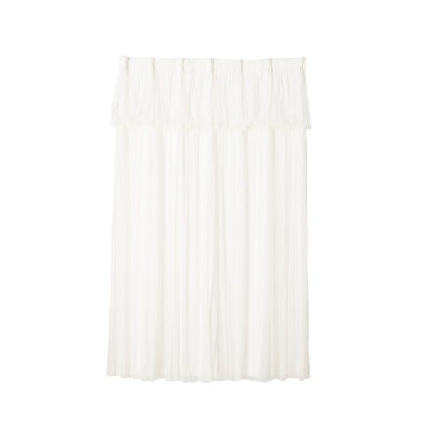 チュールバルーン ダブルカーテン H1780×W1000 アイボリー（レース