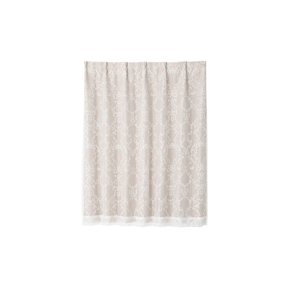 ブリス×ルシーラ ダブルカーテン H1350×W1000 ベージュ（レース