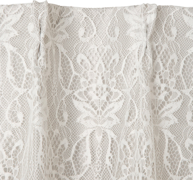 ドレッシー×スペイシア ダブルカーテン ホワイト H1350×W1000（レース