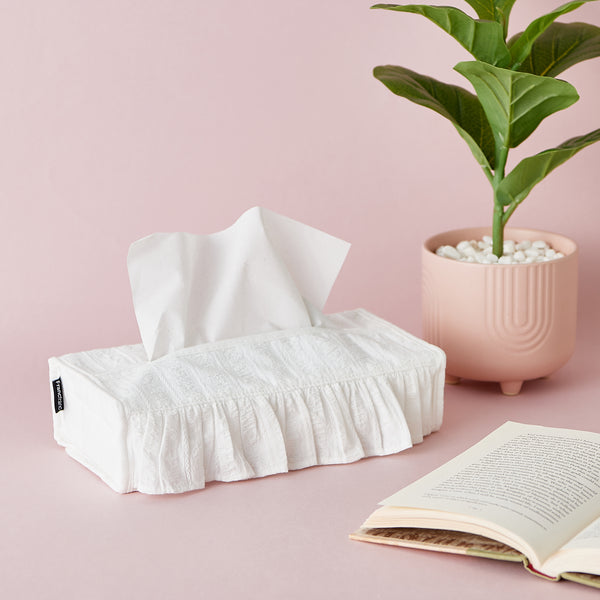 フリル ティッシュカバー ホワイト | Francfranc（フランフラン）公式