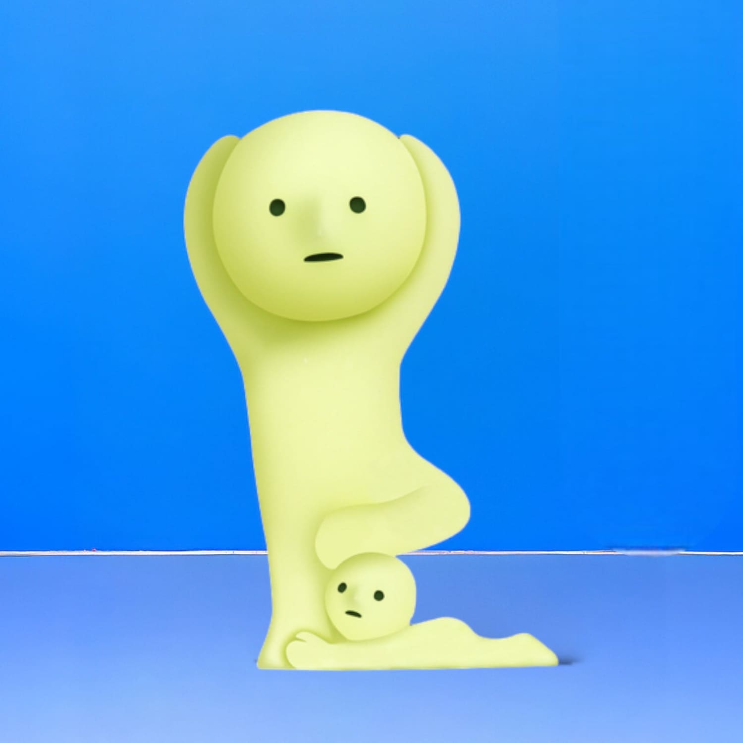 Smiski Yoga Series Blind Box - Glow in the Dark Figurine - Friends