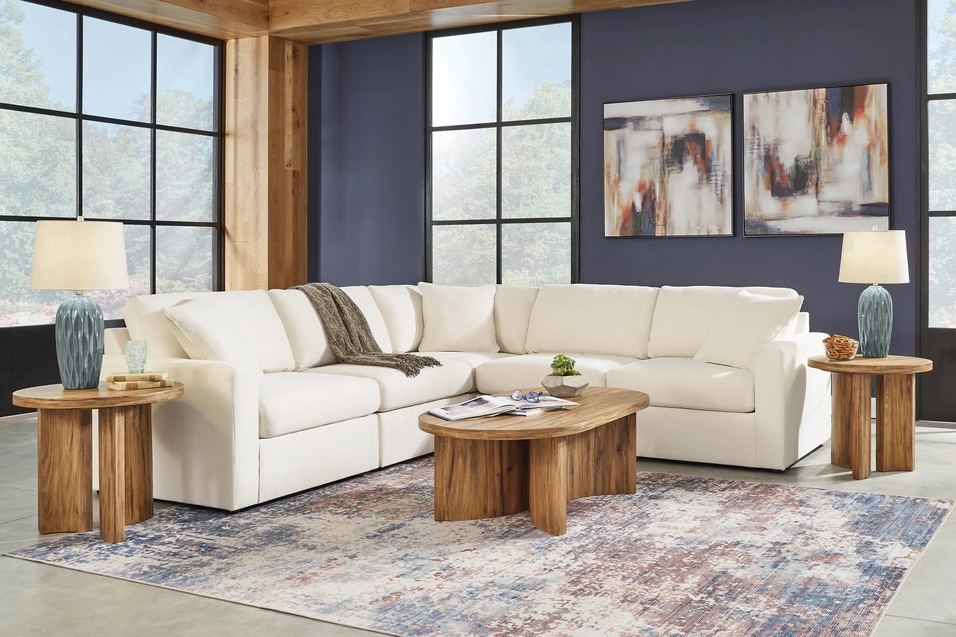 Modmax - Oyster - 5-Piece Sectional – Furniture Warehouse Ohio