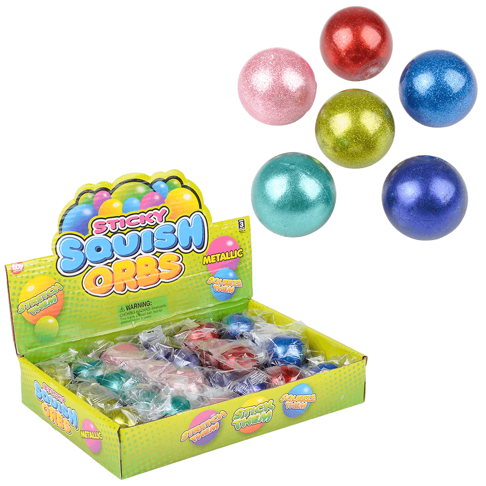 Squish Sticky Metallic Orb - Funtastic Novelties, Inc.