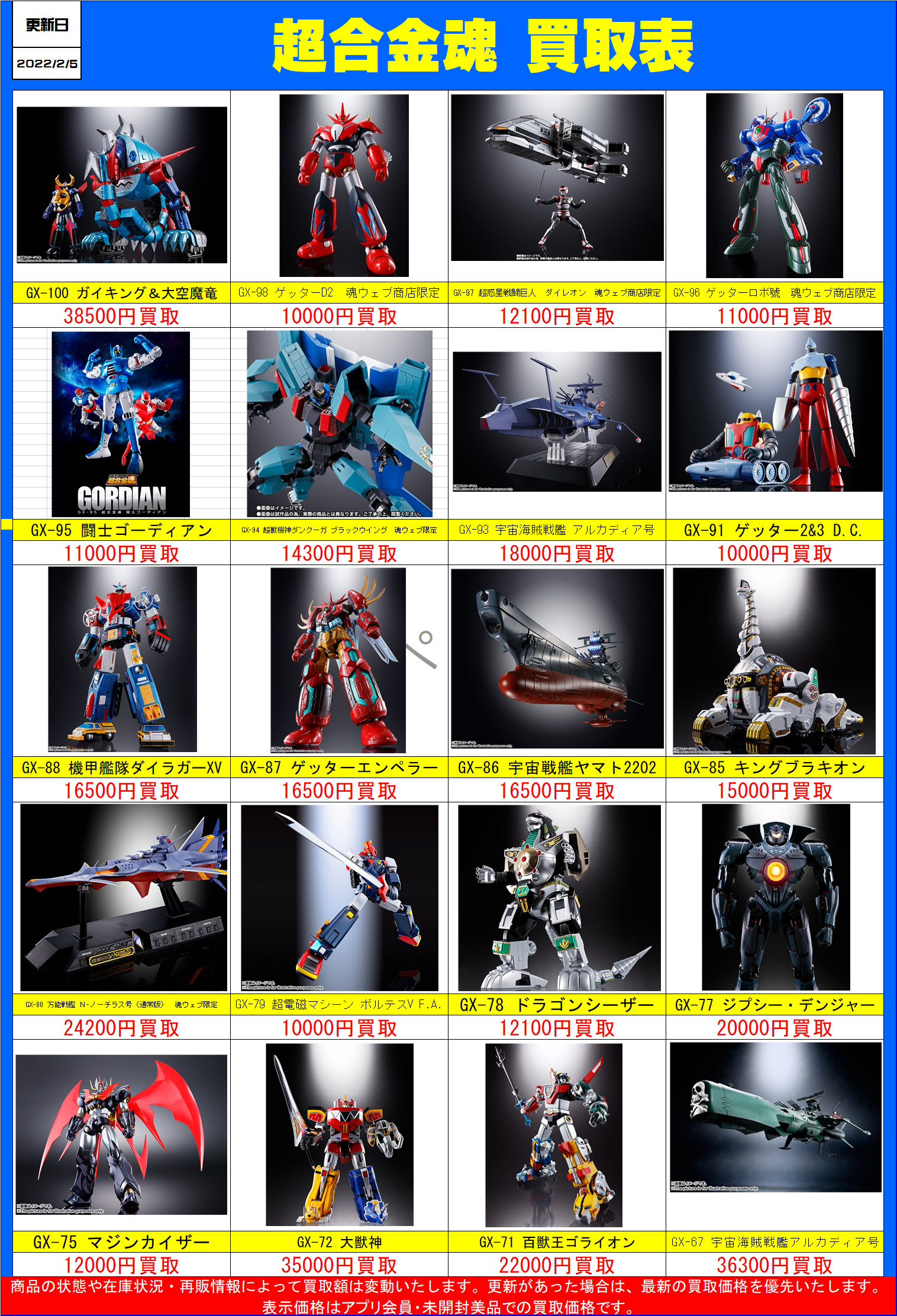 超合金魂買取強化！！！！！！ | 千葉鑑定団船橋店