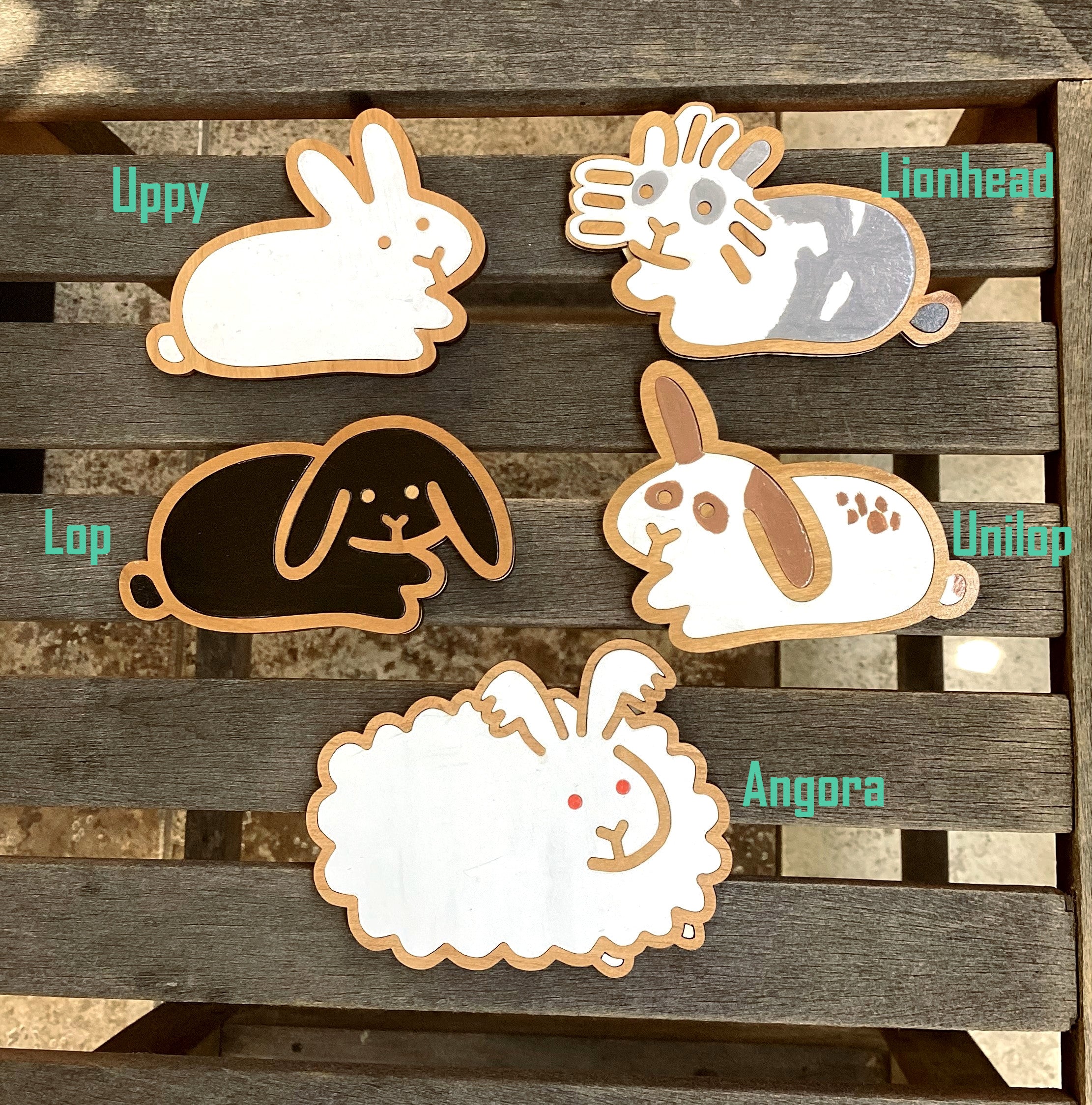 Personalized Three Bunny Name Sign 10.5