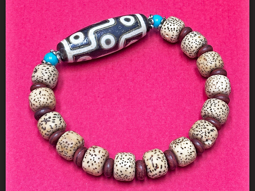 銀線・九眼天珠・ブレスレット – 天然石の店 ふうちゃん