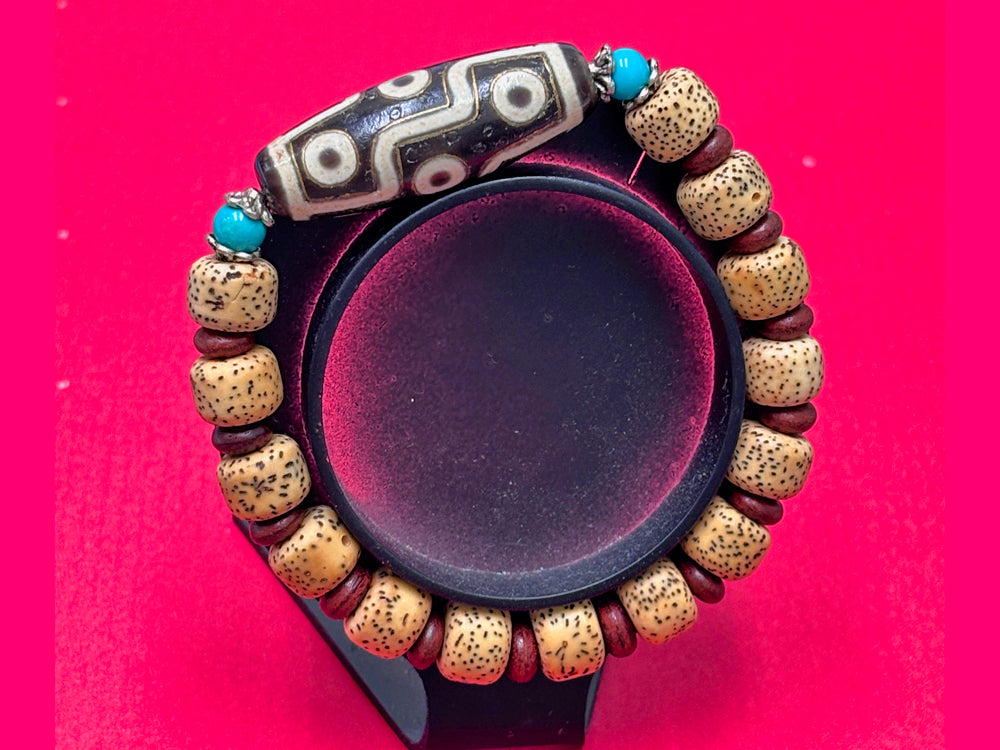 銀線・九眼天珠・ブレスレット – 天然石の店 ふうちゃん