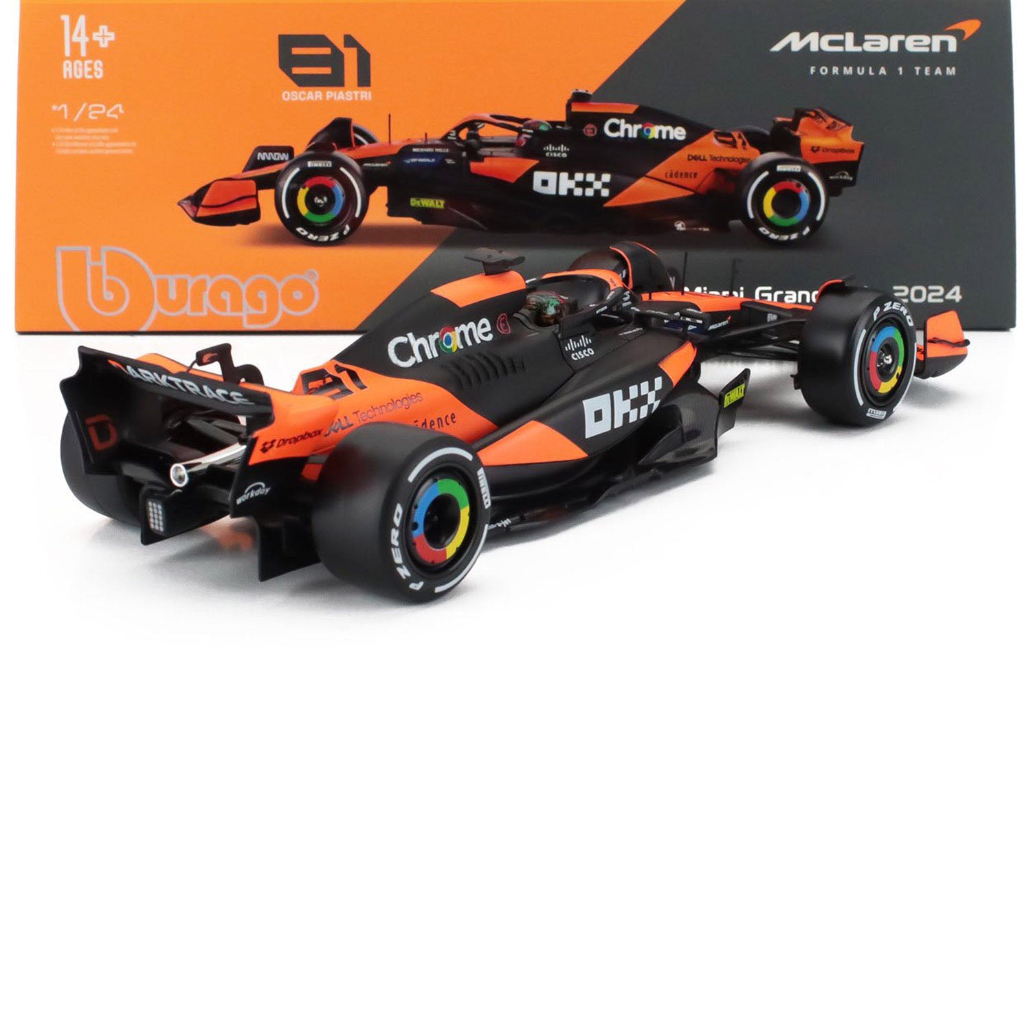 81 Piastri MCL38 Miami GP 1:24 Car Model – Fueler