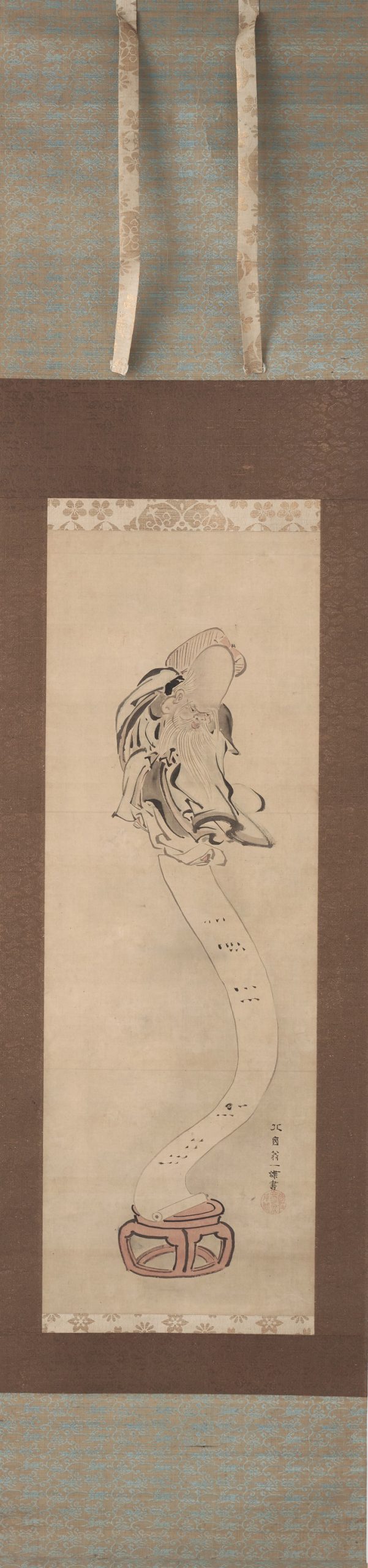 英一蝶筆「福禄寿図」 - 藤美術