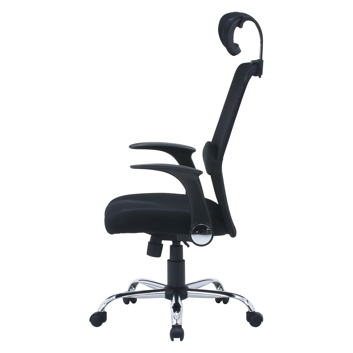 C/D:35424] ヘッド付アームアップチェア ARP－01 BK