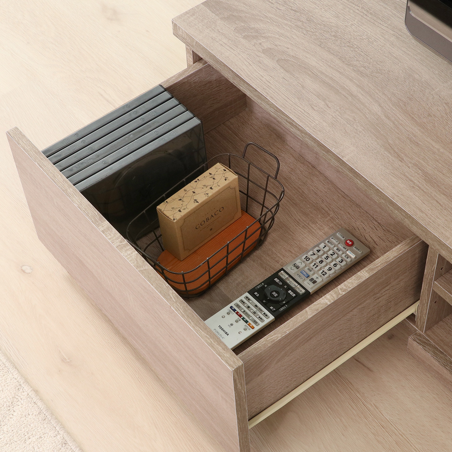 C/D:99266] TVボード 150幅 ホワイトオーク ｜ ORDERING SHOP