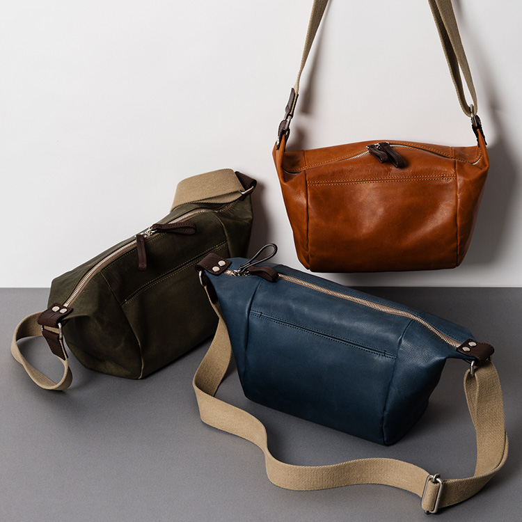 TRIALOGUE STUDIO】キャンバス型押し ショルダーバッグ | 藤巻百貨店