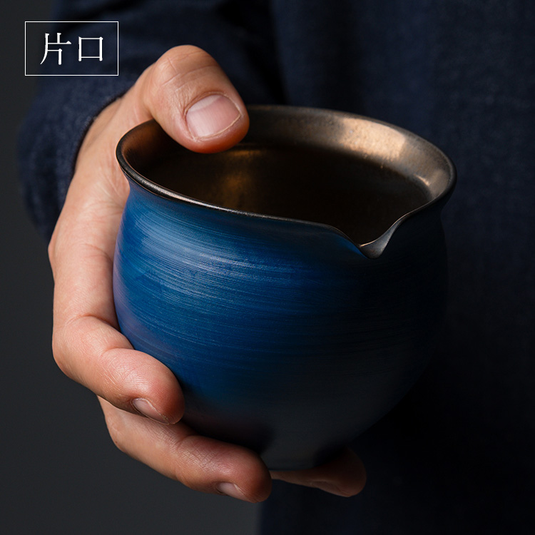 本田星陶所】ブルーシルエット「静寂」 ぐい呑みと片口 | 藤巻百貨店