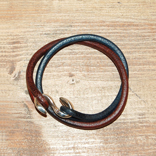 池之端銀革店】Cramp 二重巻きブレス （シルバーSカン） | 藤巻百貨店