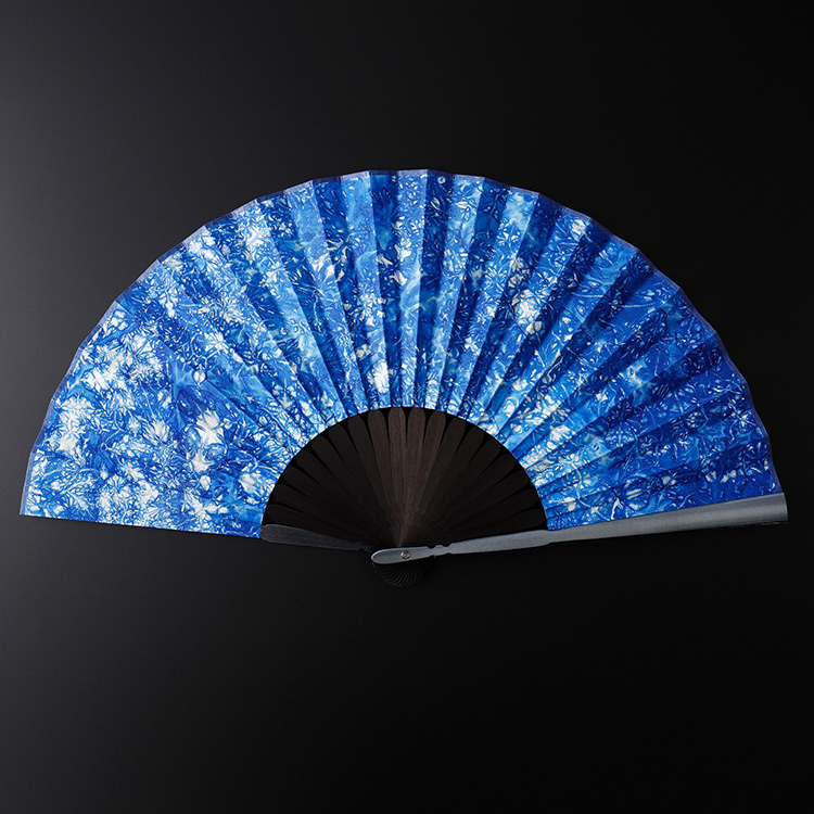 白竹堂×重野泰正】鹿革（ディアスキン）京鹿の子絞り扇子 | 藤巻百貨店