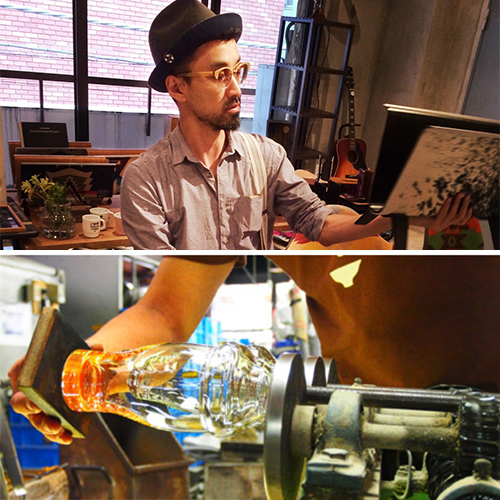 STITCH JAPAN】松徳硝子製 特注ハイボールグラス「弐」(特製桐箱入り