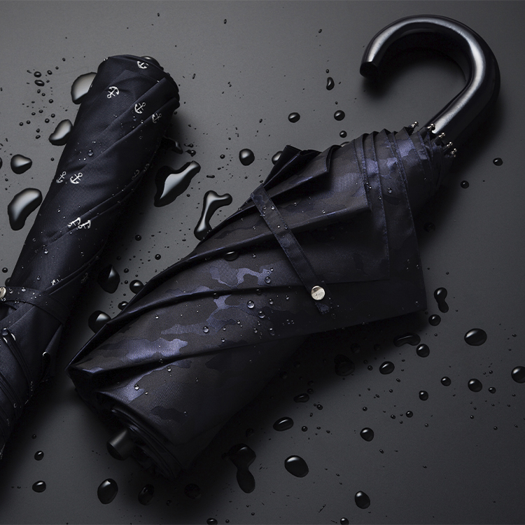 Ramuda】軽量クイックオープン 紳士折りたたみ傘 藤巻百貨店限定モデル