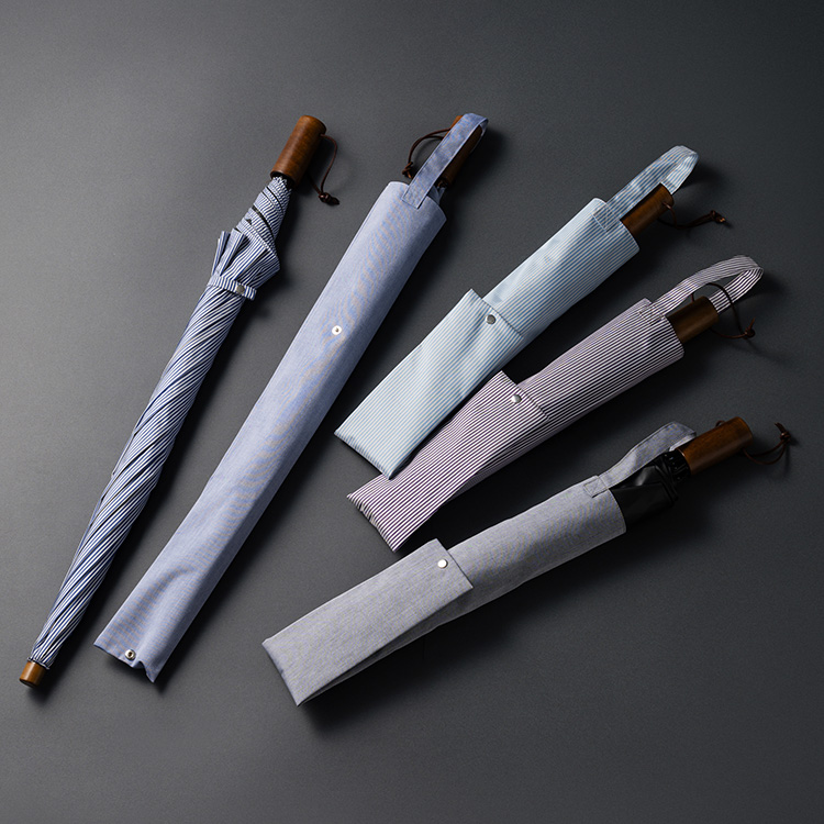 Ramuda】遮光・遮熱 晴雨兼用 折りたたみ傘（2段折／2way）藤巻別注