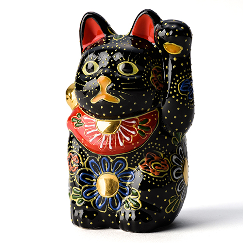 米田陶香堂】九谷焼 盛絵付け招き猫 | 藤巻百貨店