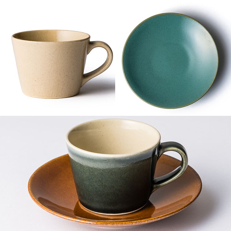 つかもと】益子焼“くくシリーズ”カップ&ソーサーセット | 藤巻百貨店