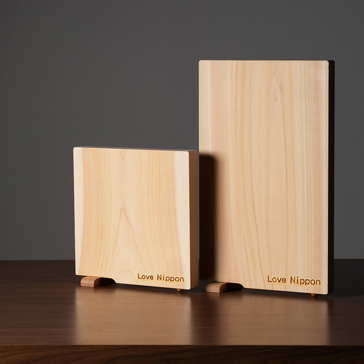 土佐龍】四万十ひのきの一枚まな板 スタンド付き 3cm厚 | 藤巻百貨店