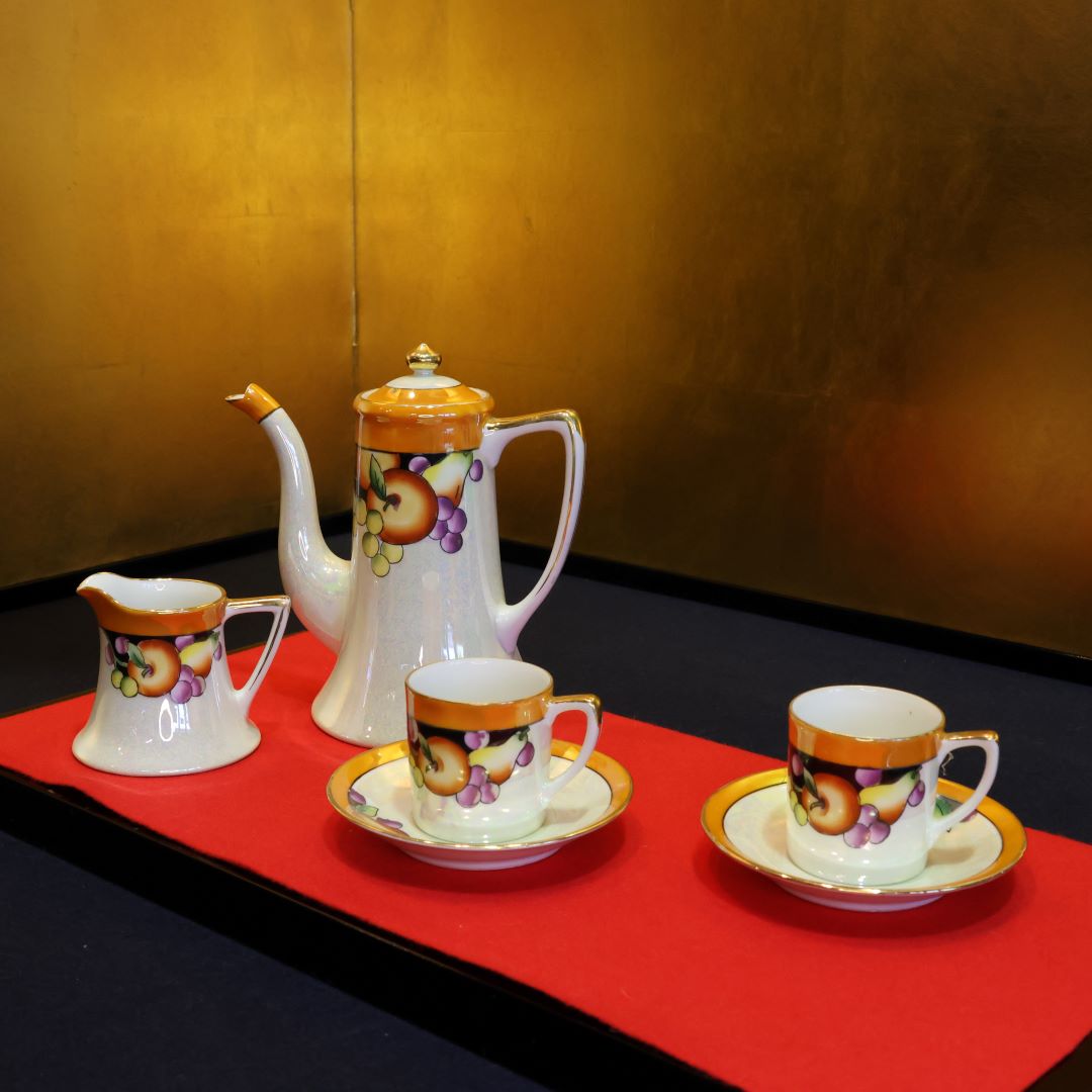 アンティーク オールドノリタケ ティーセット4点セット ラスター彩