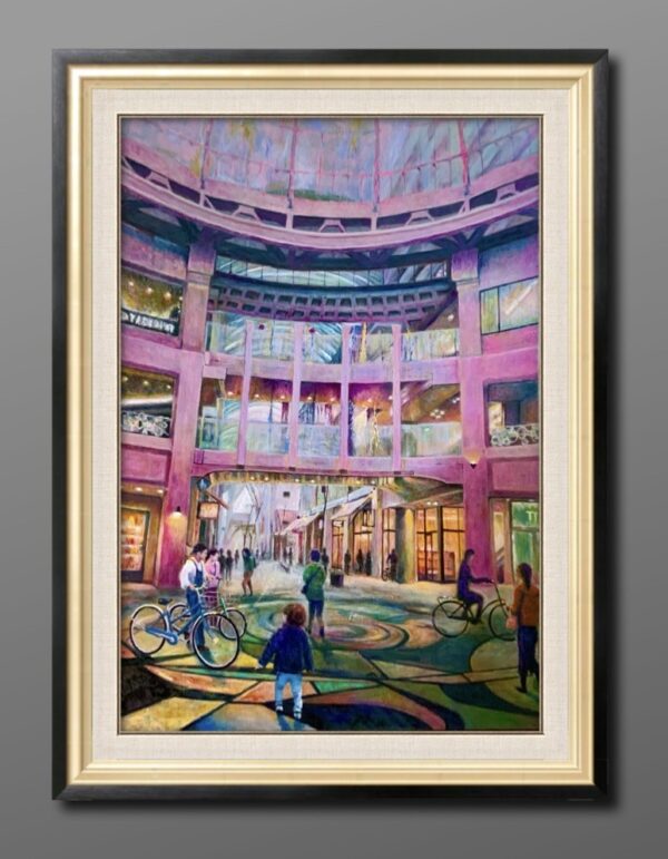 人と建物の風景を描く” 風景画作品集 油彩、アクリル画 - 絵画で