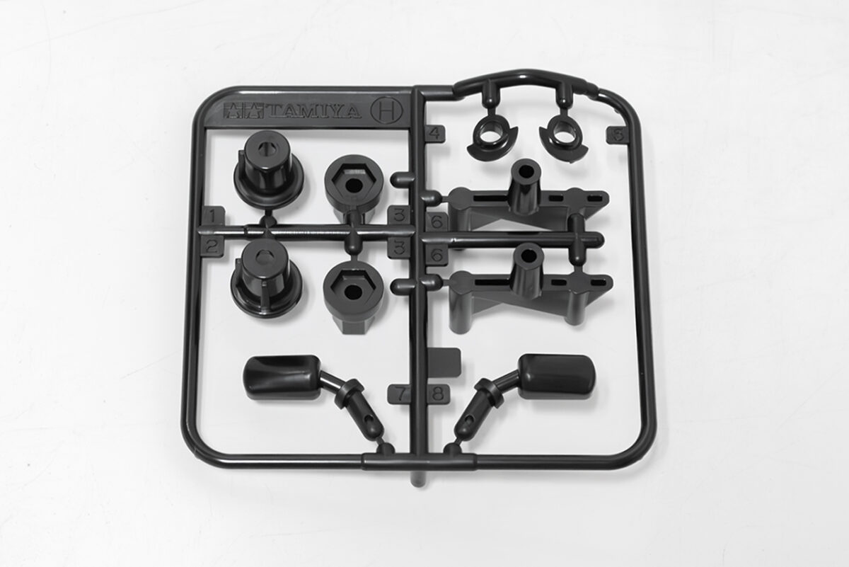 タミヤ 1/10RC ポルシェ 956 Hパーツ 黒(ウィングステー)(47508