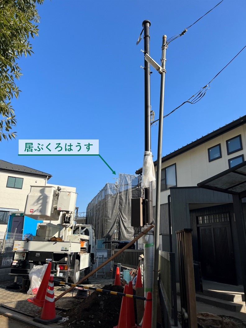 引込柱（私設電柱） – 福安工務店