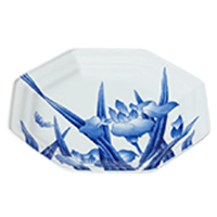 萩花見 八角盛皿 | 有田焼 深川製磁｜公式オンラインストア