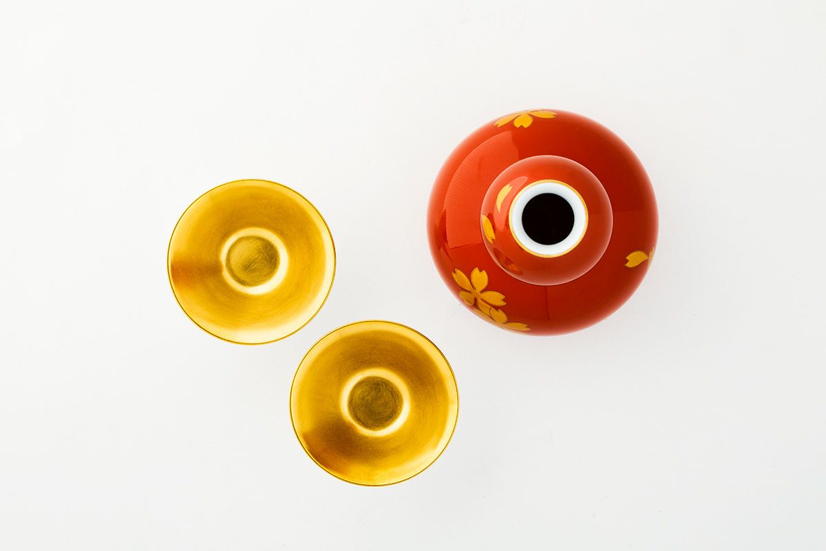 金彩桜 二人具酒器揃 | 有田焼 深川製磁｜公式オンラインストア